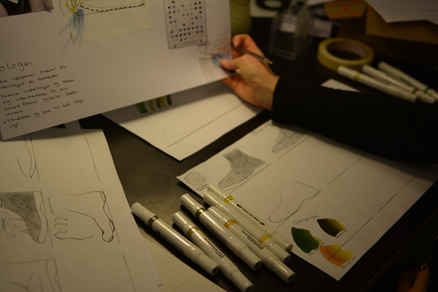 Sketching process