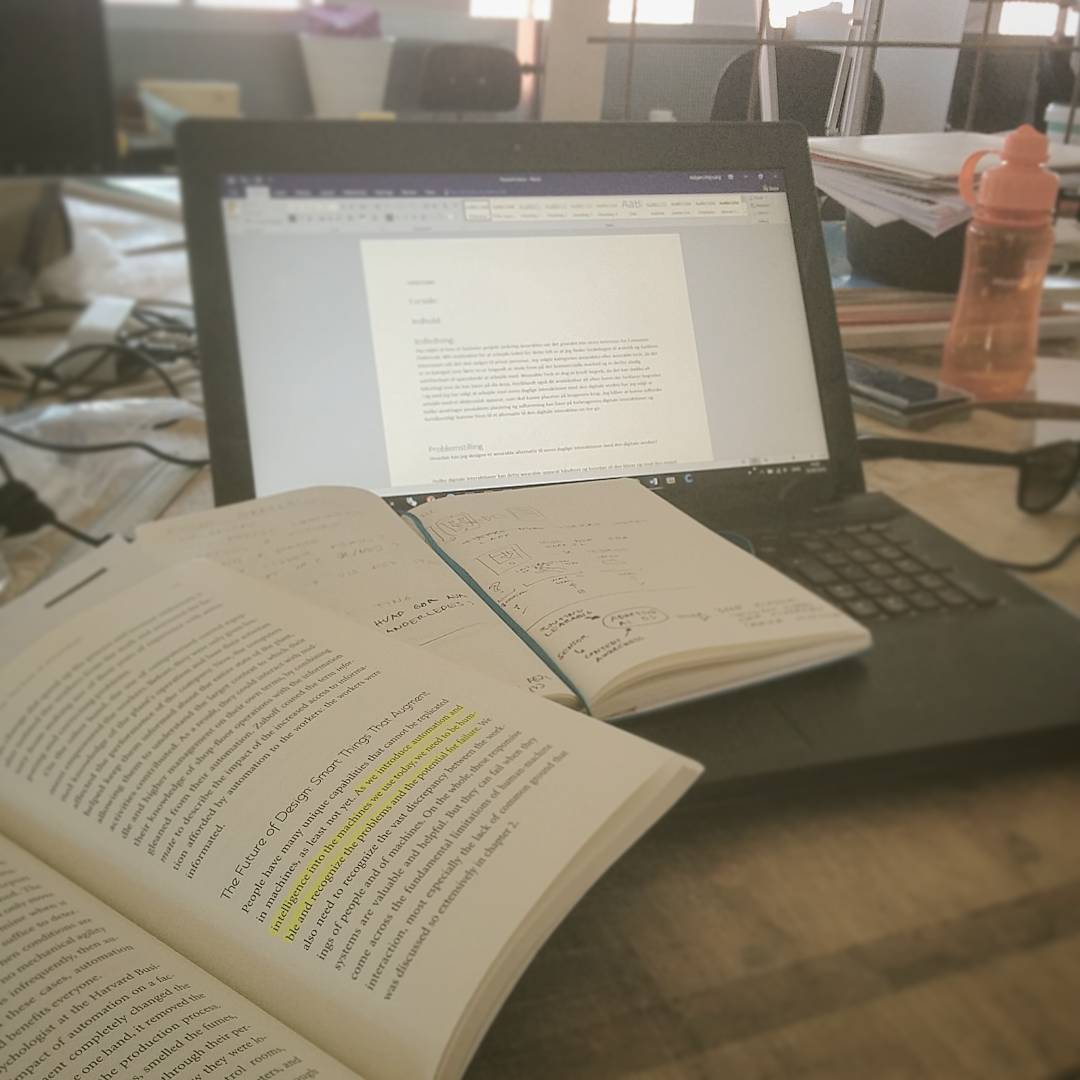 Design theory + own notes => gather my collected knowledge and make a clear direction. Writing is al
