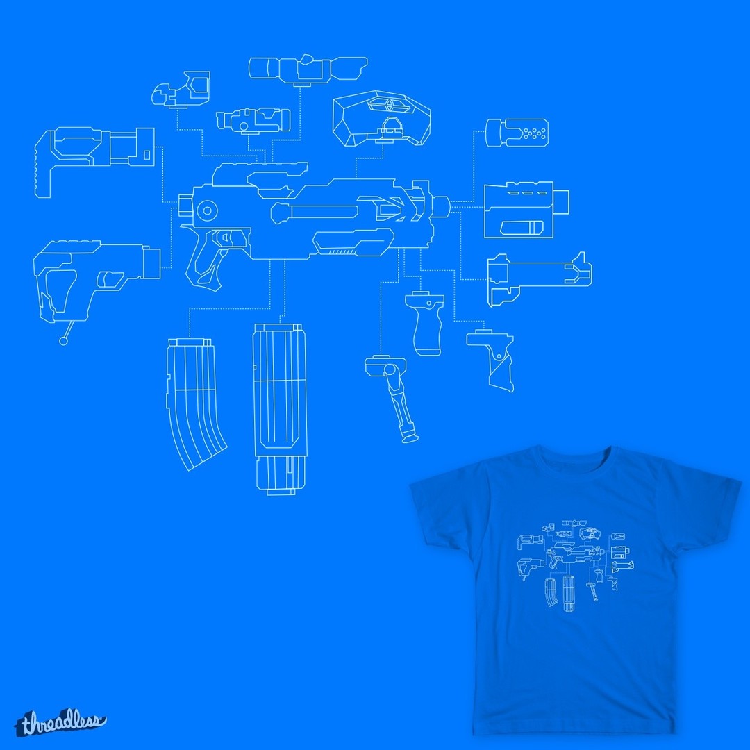 Hello Nerf Community! Doing my Nerf project I have made this blueprint'ish graphic over the modulus 