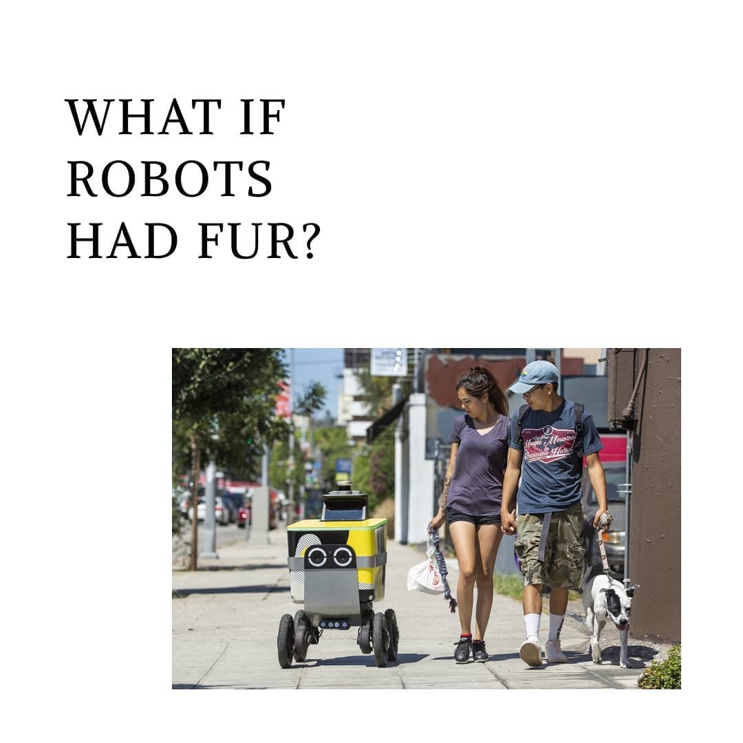 Fur as weather protection for outdoor robots? Would this make robots friendly and cuddly -  or just 