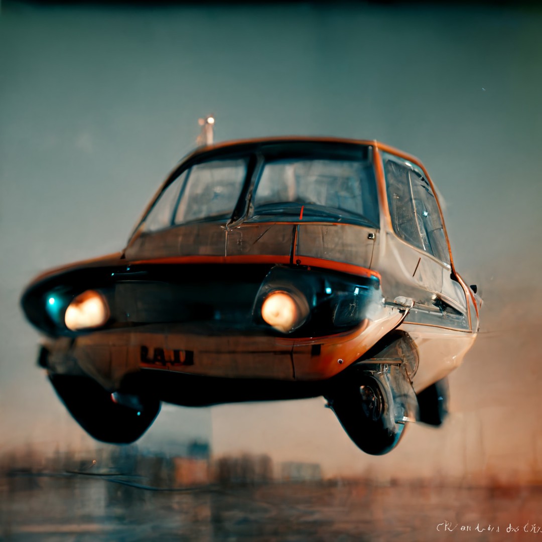 Flying Lada's imagined in #midjourney 

1. Love that it just took the top bar from a helicopter. I d