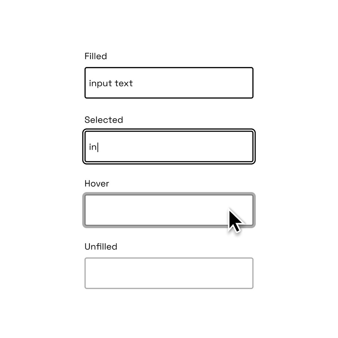 <input> sketches with different visual transforms paired to their states.

#figma #uidesign #uxdesig